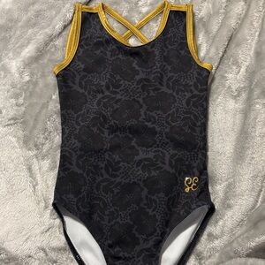 Kids Black and Gold Dance Costume